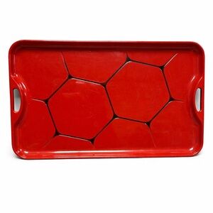 Vtg Japanese Lacquerware "obon" Serving Tray Tortoiseshell Pattern #0130263